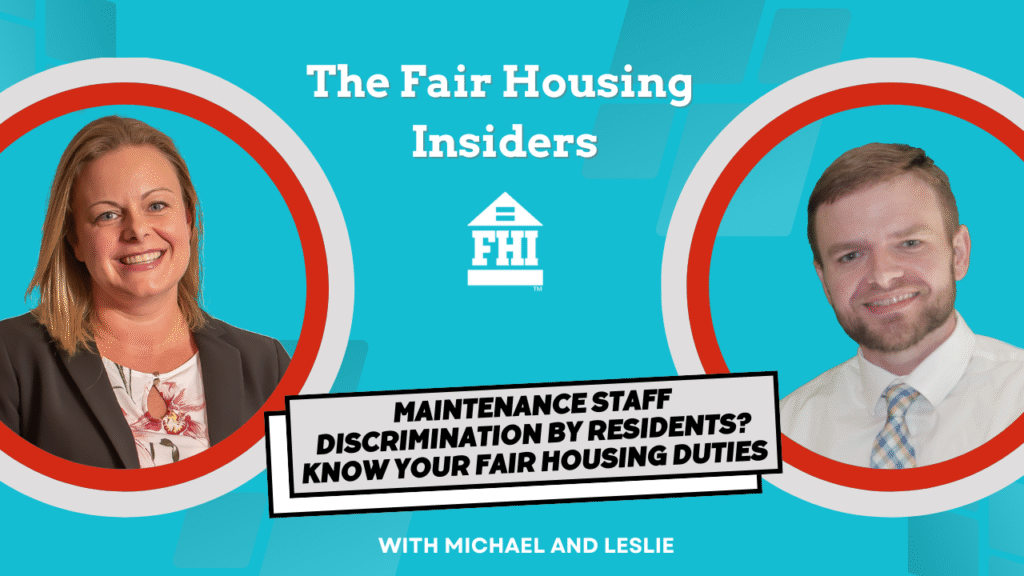 Michael Coughlin and Leslie Tucker discuss how to manage resident discrimination against staff.