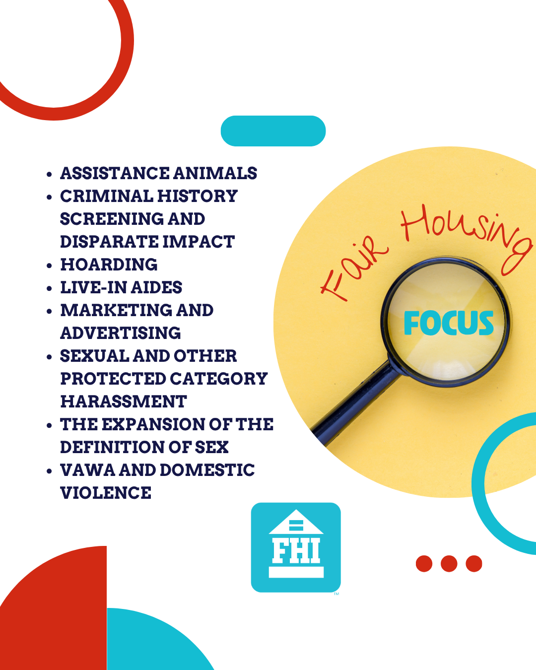 Group Fair Housing Focuses